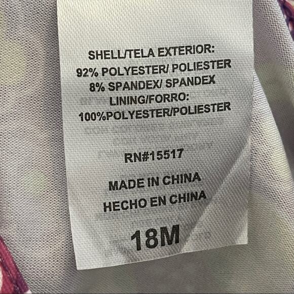 Penelope Mack Purple And Lime Floral 2 Piece Toddler Girls SwimSuit 18M - Picture 6 of 6